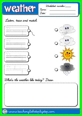 #THE WEATHER - WORKSHEET 1